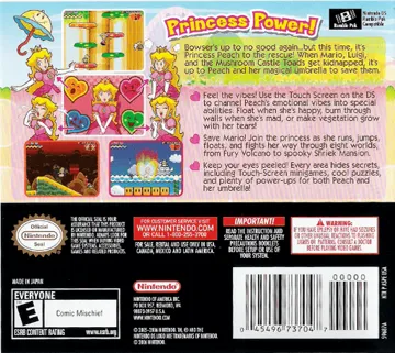 Super Princess Peach (USA) box cover back